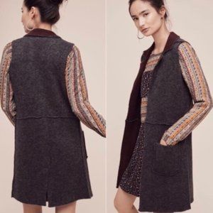 Anthropologie Morris Sweater Duster Vest MOTH XS/S